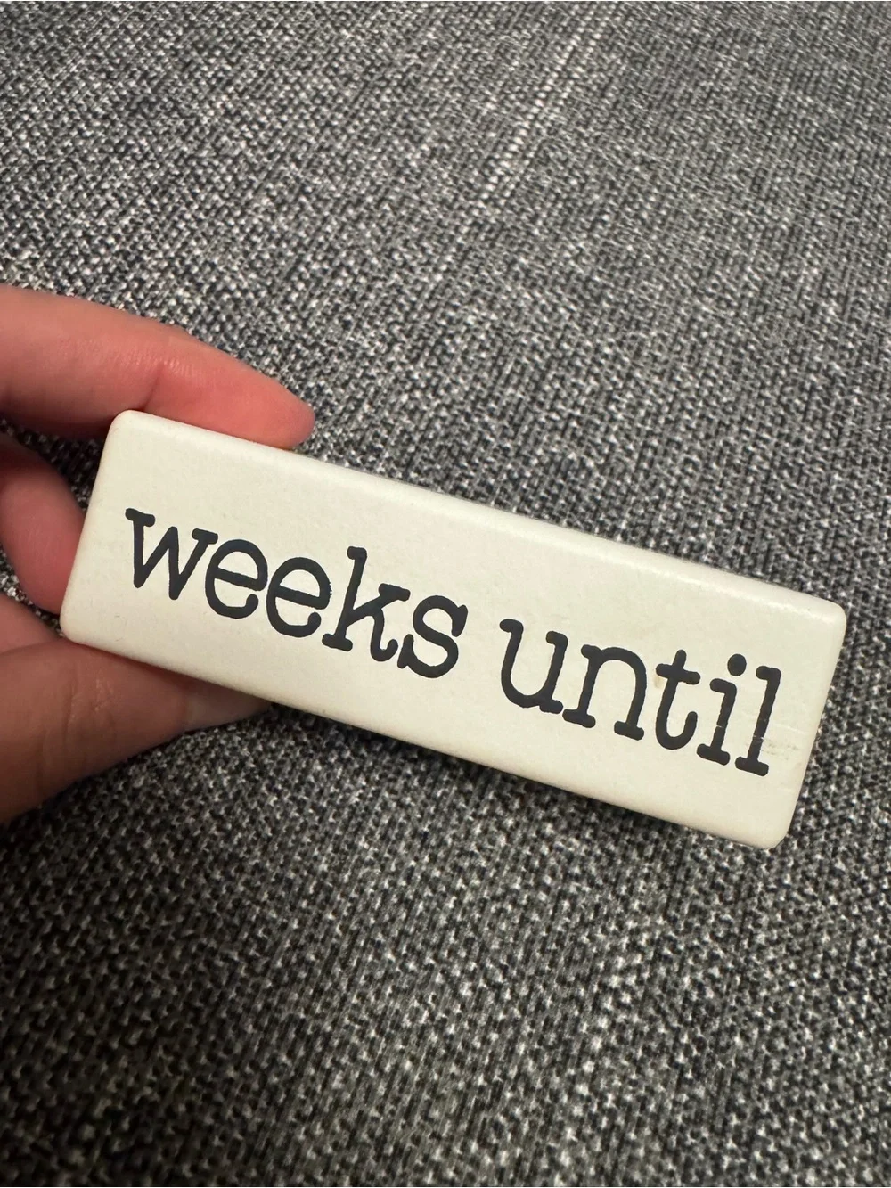 Countdown Blocks - White and Gold